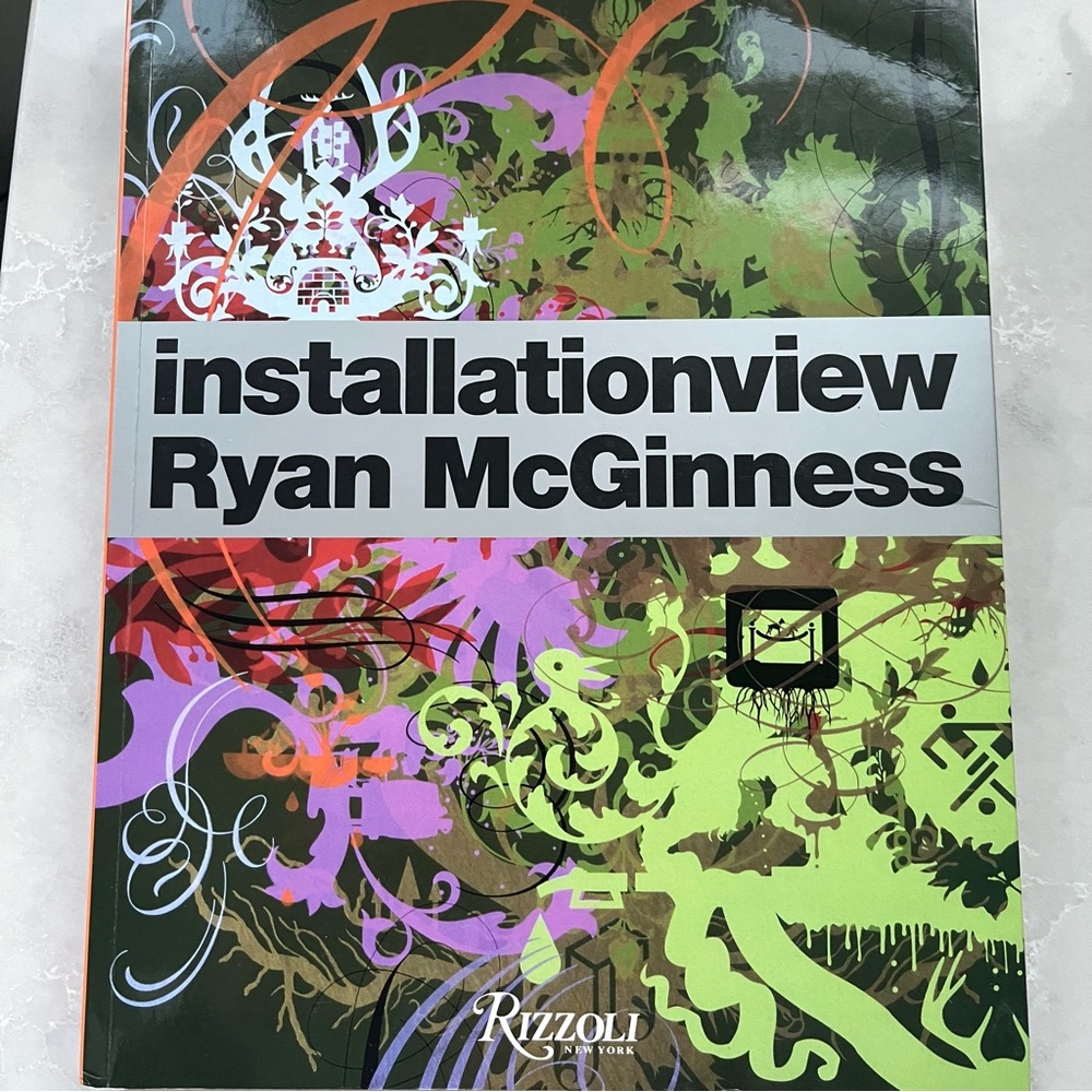 Artist Ryan MvGinness INSTALLATIONVIEW art book.